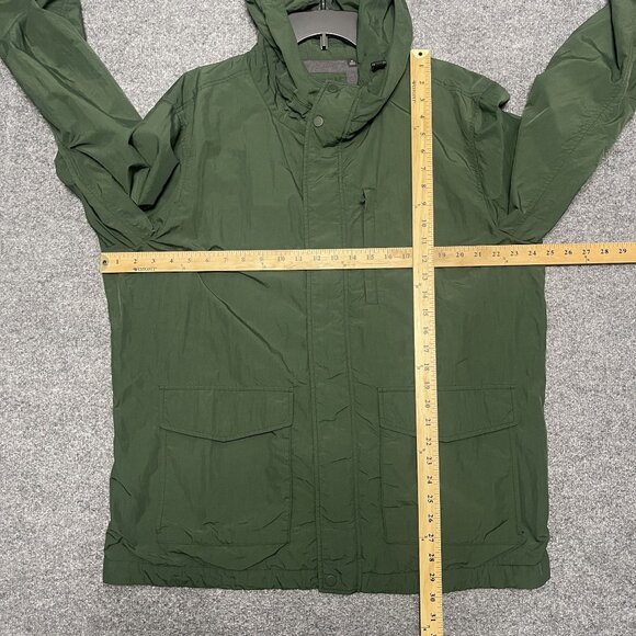 Uniqlo Mens XL Green Hooded Lightweight Windbreaker Jacket - Picture 4 of 4